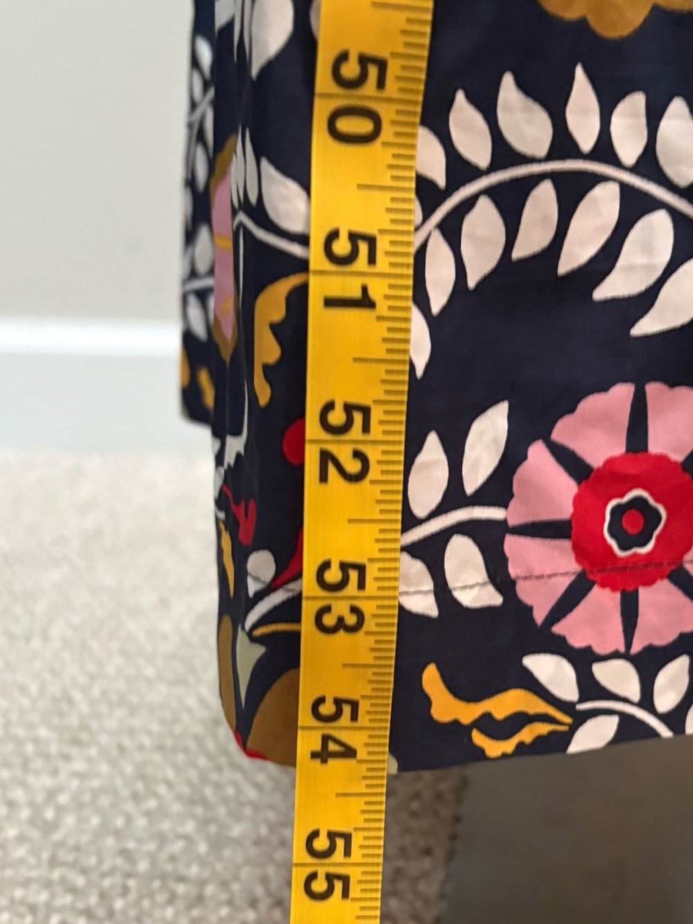 Boden Navy Maxi Dress with Pink and Yellow Floral Print - Picture 7 of 7
